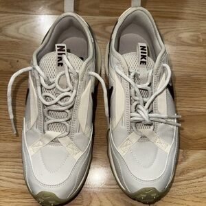 Nike White and Cream Sneakers